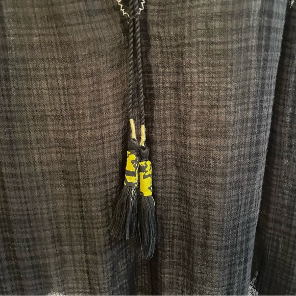 NWT Free People Black Tank with Tassels - Picture 2 of 10